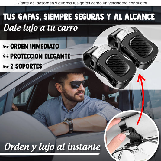 Pack de 2 Soportes lujosos para Gafas en Fibra de Carbono