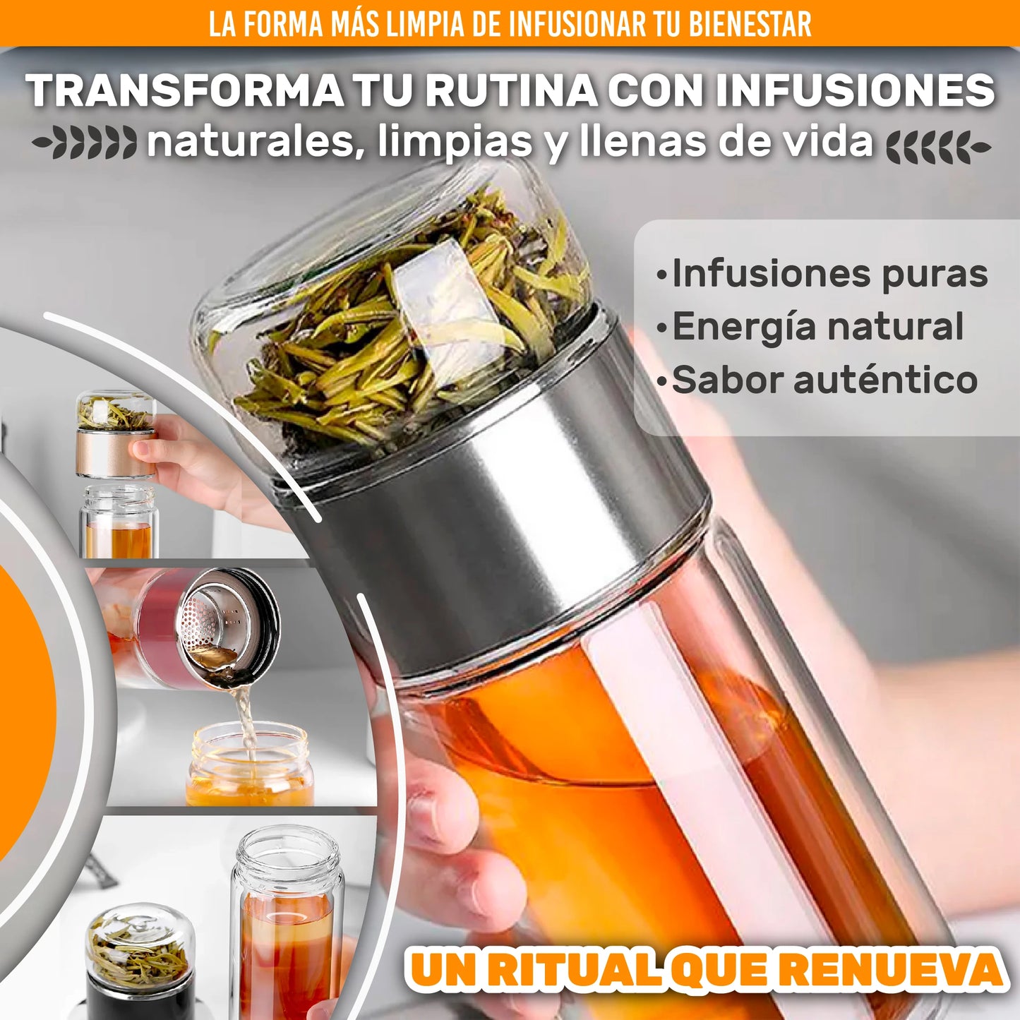 Infusor Térmico Ecológico para Té Natural