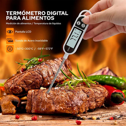 Termómetro Digital Profesional para Cocina con Estuche