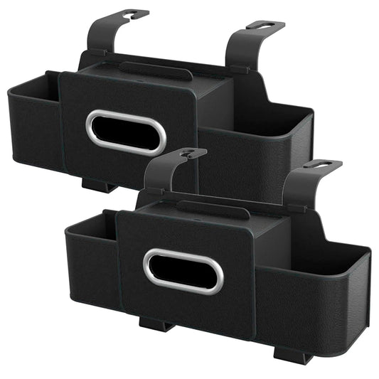 2 organizadores en cuero de lujo con soportes de seguridad