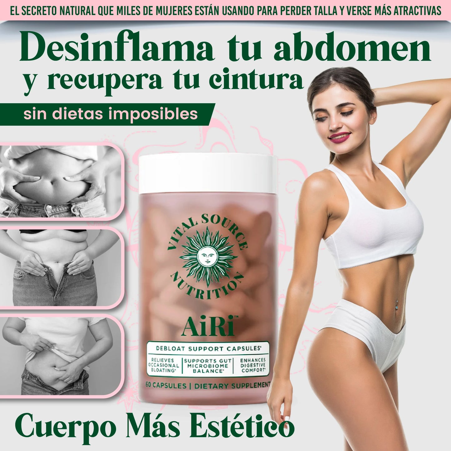 Capsulas Reduce la hinchazón y regula tu metabolismo